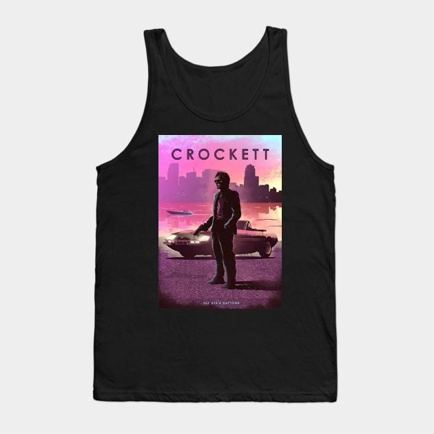 Sonny Crockett - Miami Vice - 365 GTS Daytona - Car Legends Tank Top by Great-Peoples